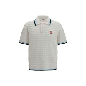 Casablanca Men Short-Sleeve Bouclé Polo